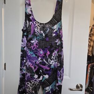 Rouge Helium Black and White Textured Top